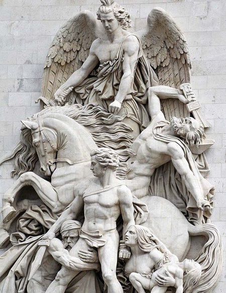 طاق پیروزی پاریس یا طاق نصرت شهر پاریس, معماری طاق پیروزی پاریس, تاریخچه طاق پیروزی