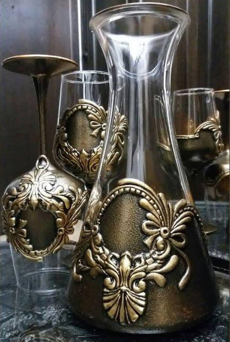 آموزش آنتیک کاری, آموزش هنر آنتیک روی شیشه