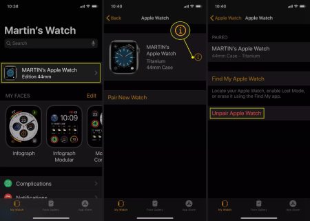 باز کردن قفل Apple Watch, راه اندازی اپل واچ