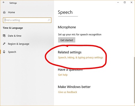 قابلیت تبدیل گفتار به متن در ویندوز 10, فعال‌ سازی قابلیت تبدیل گفتار به نوشتار در ویندوز ۱۰, نرم افزار تبدیل گفتار به نوشتار