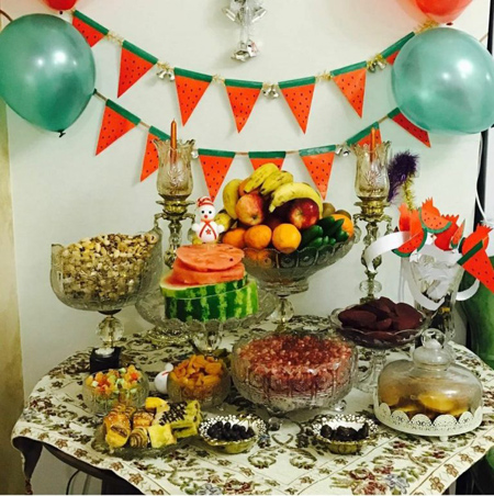 دکور شب یلدا,تزیین خانه برای شب یلدا