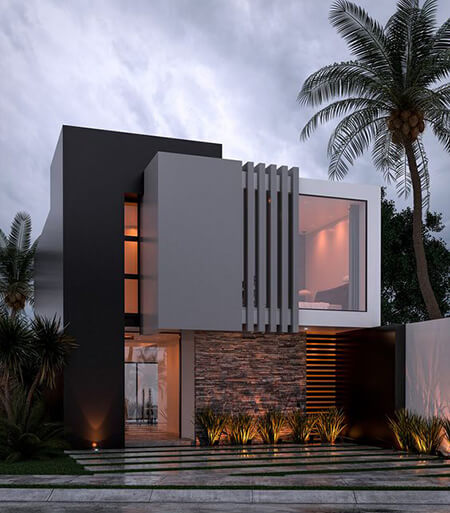 ایده برای طراحی ویلا, طراحی نمای ویلا, نمای ساختمان ویلا