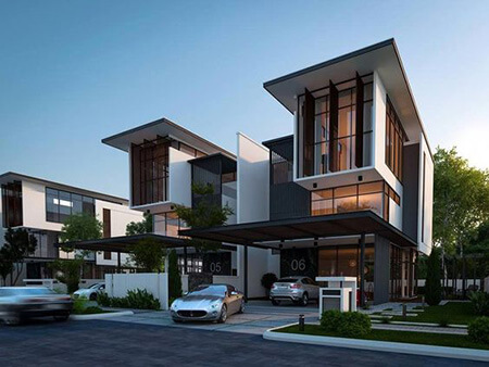 دکوراسیون نمای ساختمان,جدیدترین نماهای ساختمان,تصاویری از نمای ویلا