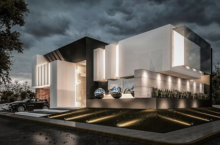 دکوراسیون نمای ساختمان, تصاویری از طراحی های ساختمان, طراحی شیک ترین نماهای ساختمان ویلا