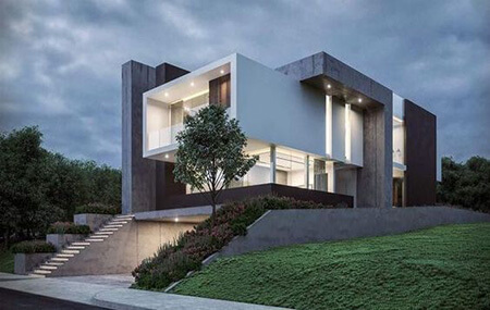 تصاویری از نمای ویلا, نمای ساختمان ویلا, جدیدترین نماهای ساختمان