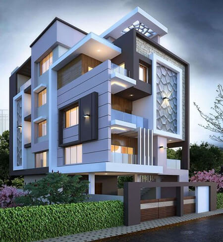 انواع طراحی نمای ویلا,انواع طراحی های نمای ساختمان ویلا,طراحی شیک ترین نماهای ساختمان ویلا