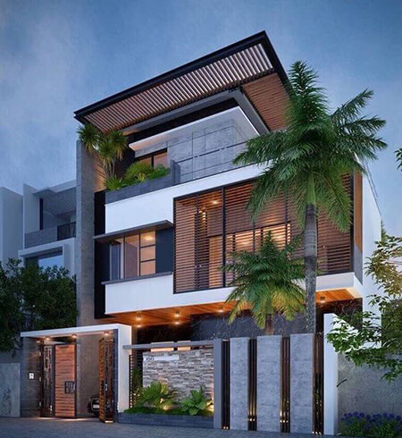ایده هایی برای نماهای ساختمان, انواع طراحی های نمای ساختمان ویلا, طراحی های نمای ویلا