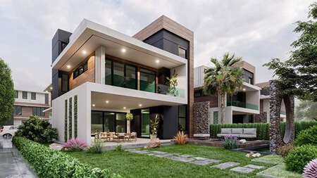 دکوراسیون نمای ساختمان, تصاویری از طراحی های ساختمان, طراحی شیک ترین نماهای ساختمان ویلا