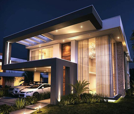 نمای ساختمان ویلا, مدل های طراحی ویلا, شیک ترین طراحی های ویلا