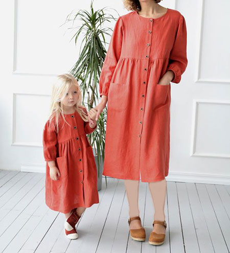 مانتو ست مادر دختری, مدل های مانتو ست مادر دختری