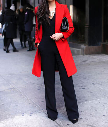 بهترین رنگ برای ست کردن با مانتو قرمز, راهنمای ست کردن مانتو قرمز, ایده هایی برای ست با مانتو قرمز