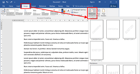 واتر مارک در ورد, آموزش قراردادن واتر مارک روی فایل ورد, نحوه افزودن واترمارک در ورد