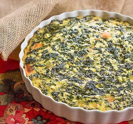 طرز تهیه سوفله اسفناج و بادمجان, تهیه سوفله اسفناج, سوفله اسفناج