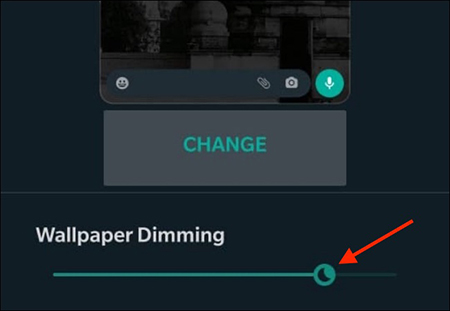 تنظیم حالت تاریک در واتس آپ, تنظیم تصویر زمینه حالت تاریک واتس آپ