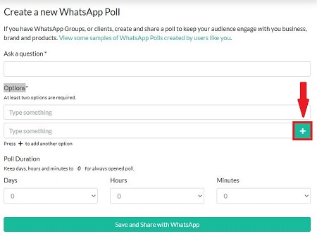 سایت ساخت نظرسنجی در واتساپ, نظرسنجی در واتساپ بدون برنامه, درست كردن نظرسنجي در واتساپ