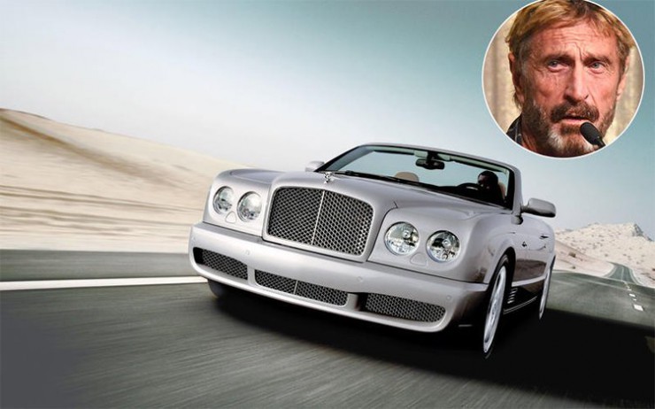 John McAfee - Bentley Azure