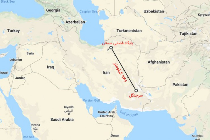 سقوط موشک ایرانی