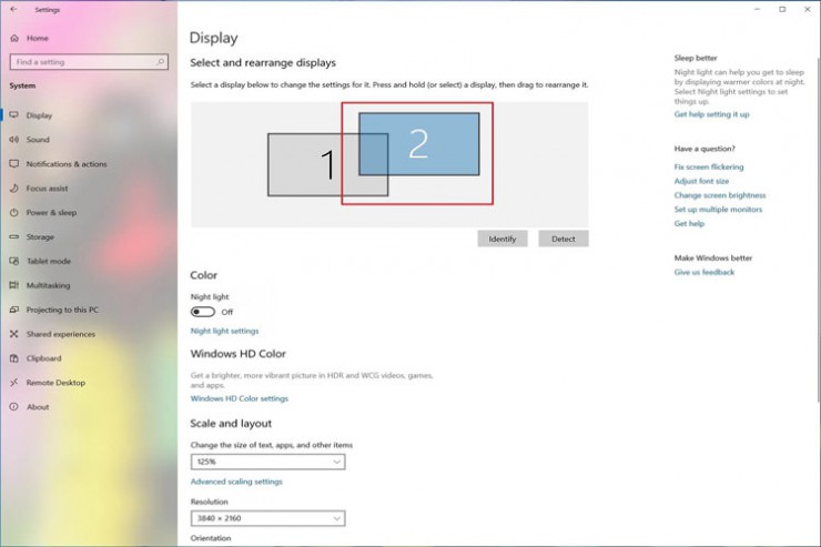 تنظیم چندین نمایشگر ویندوز ۱۰/windows 10 multiple displays