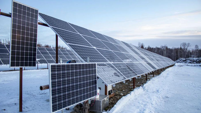 solar farm in Alska