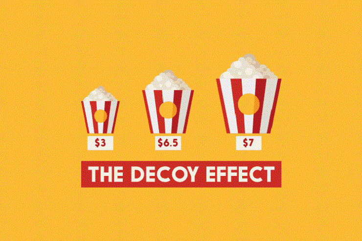 تبلیغات- decoy effect اثر طعمه