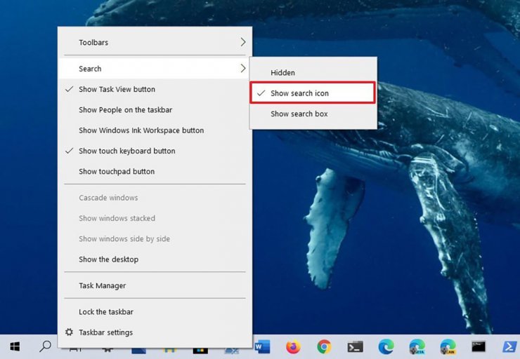 تنظیمات نوار وظیفه Taskbar