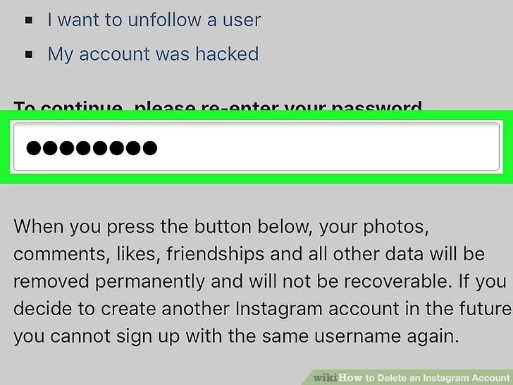 حذف اکانت اینستاگرام - 9