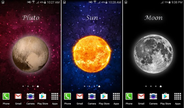 اسکرین شات اپلیکیشن Space Galaxy Wallpaper HD Pro