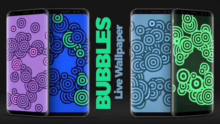 اسکرین شات اپلیکیشن Bubbles Live Wallpaper