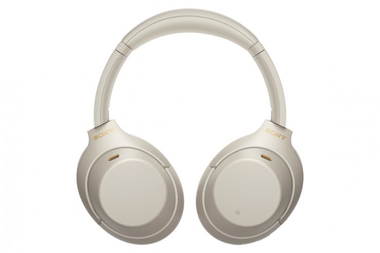 مدل سفید هدفون سونی Sony WH-1000XM4 از جلو