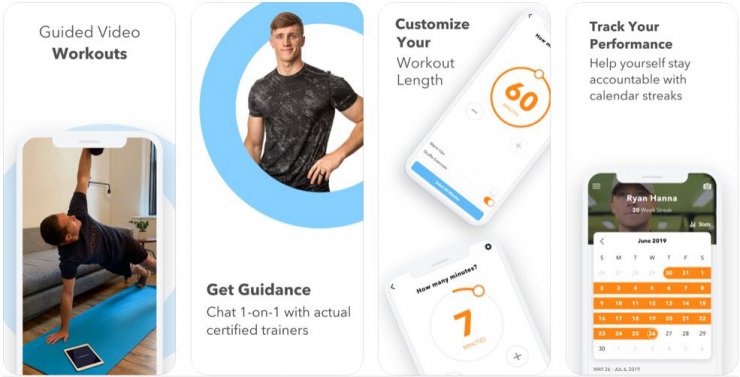 اسکرین شات اپلیکیشن ورزش در خانه Sworkit Fitness & Workout App