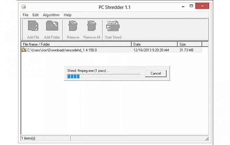 نرم‌افزار PC Shredder