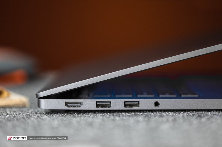 پورت USB و HDMI لپ تاپ شیائومی می نوت بوک پرو 15 Xiaomi Mi Notebook Pro