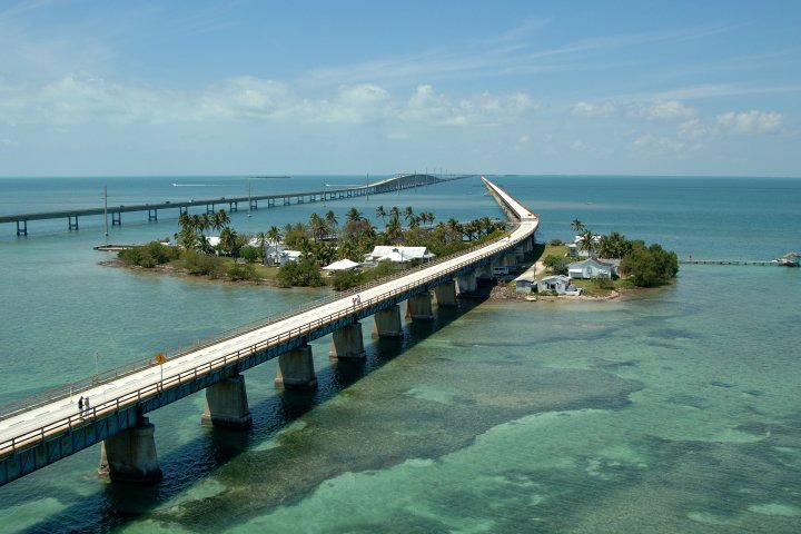 پل هفت مایلی در فلوریدا - ترسناک ترین پل های جهان
