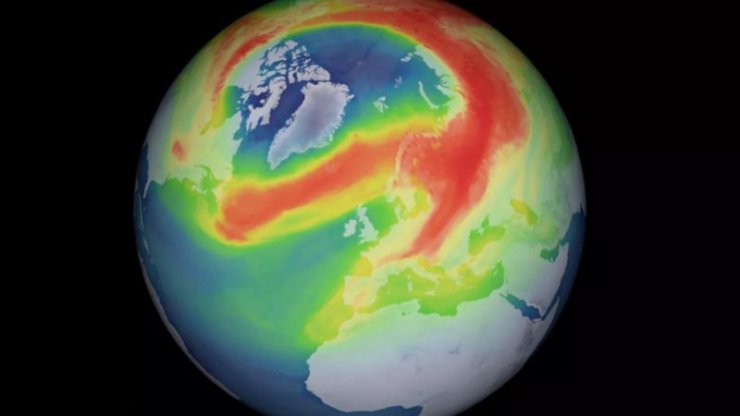 بزرگترین حفره لایه ازون بر فراز قطب شمال خودش را ترمیم کرد