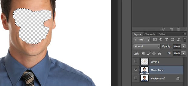 تغییر چهره در فتوشاپ