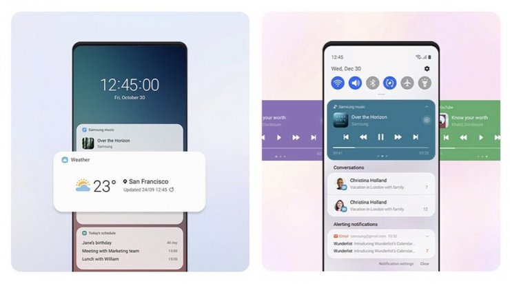 رابط کاربری One UI 3.0