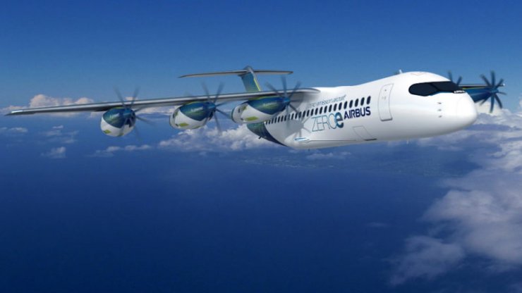 ایرباس از مدل مفهومی هواپیمای مسافربری با پیشرانه هیدروژنی جداشونده رونمایی کرد
