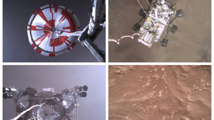 سه دقیقه تاریخ ساز: ناسا فیلم فرود مریخ نورد استقامت را منتشر کرد