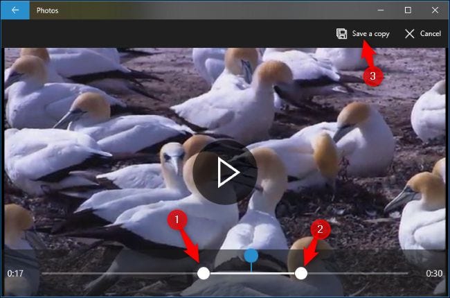 ویرایش فیلم با برنامه Video Editor