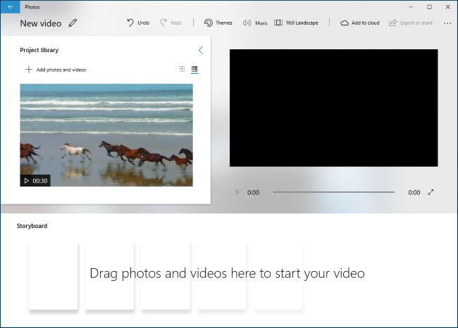 ویرایش فیلم با برنامه Video Editor