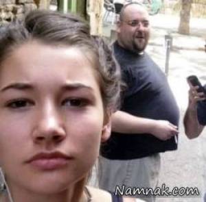 کار عجیب دختر جوان با مردان مزاحم خیابانی تصاویر