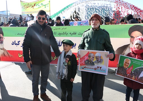 جلوه‌های ویژه از راهپیمایی ۲۲ بهمن ۹۸ در کردستان