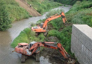 لایروبی بیش از ۲۰ کیلومتراز رودخانه‌های کردستان