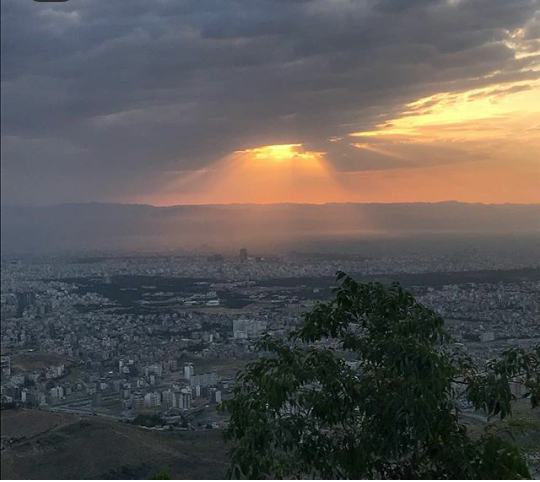 طلوع زیبای خورشید امروز مشهد