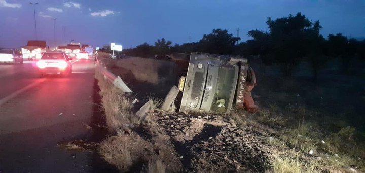 برخورد ۸ دستگاه خودرو در آزادراه قزوین - رشت