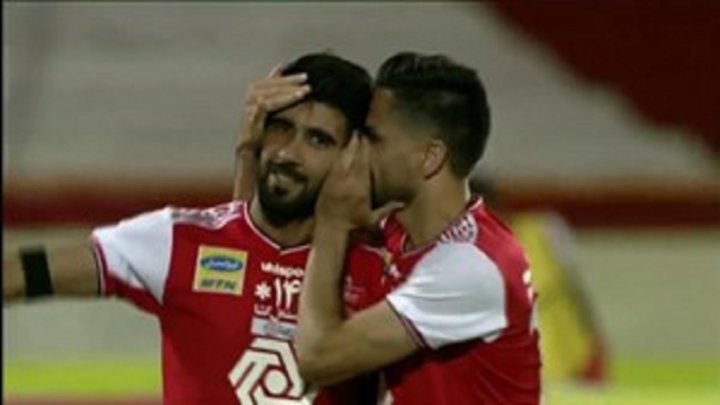 گل اول پرسپولیس به استقلال تهران مورخ ۵ شهریور ۹۹ + فیلم