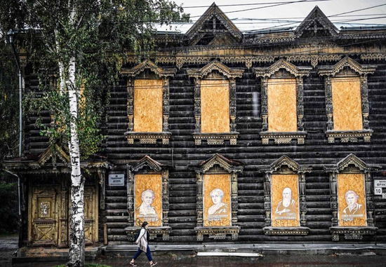 معماری منحصربه‌فرد خانه‌های چوبی در سیبری