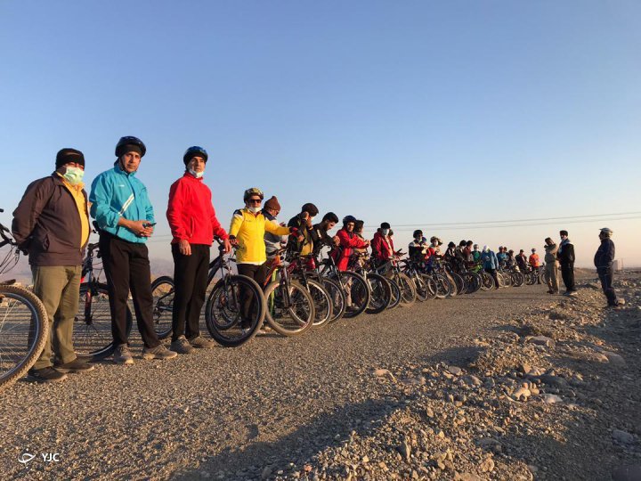 برگزاری همایش دوچرخه سواری به یاد سردار دل‌ها در جیرفت