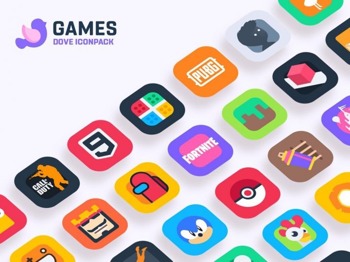 دانلود Dove Icon Pack 1.1-8 – آیکون پک سبک اندروید