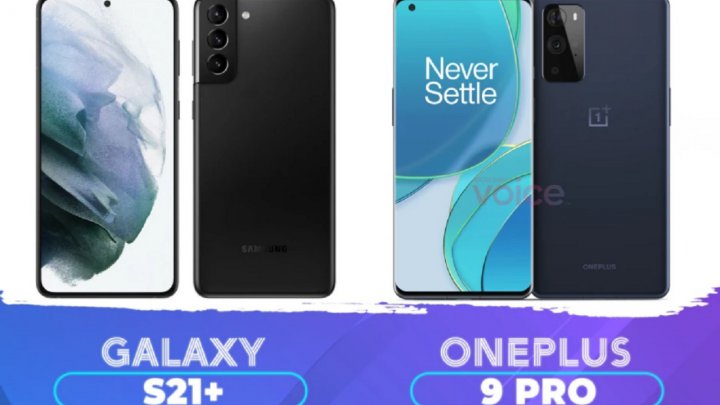 مقایسه گوشی Galaxy S21 Plus با OnePlus 9 Pro